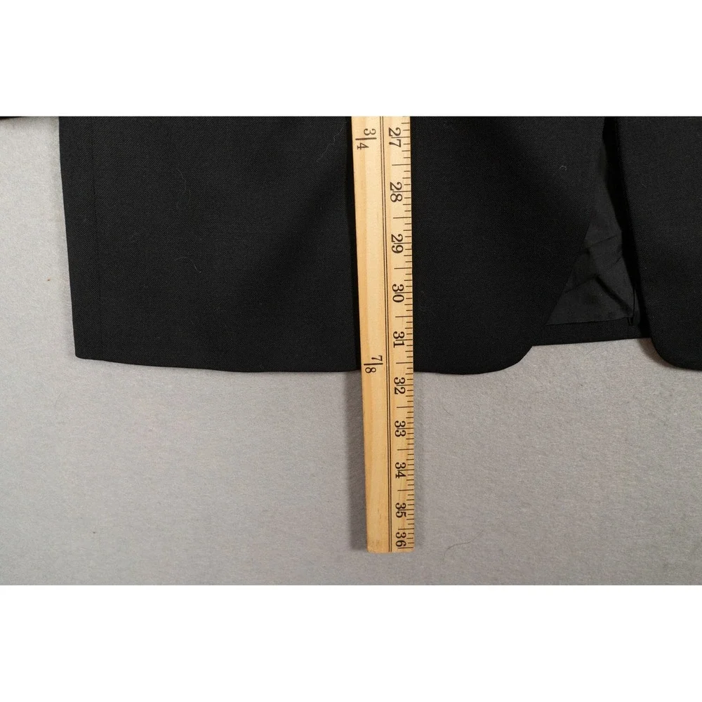 Mani Giorgio Armani Mens 40R Tuxedo Jacket Black Pure Virgin Wool Made in Italy